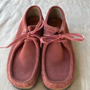 Clarks Original wallabees / desert boots / pink-mauve sz 7.5
